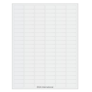 LabTAG FIJSA-23WH Inkjet Labels for Deep-Freeze Storage 1.28" x 0.5" / 32.5mm x 12.7mm, White