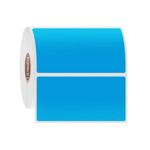 LabTAG FJT-101C1-1BL Permanent FreezerTAG - Deep-Freeze Labels for Thermal-Transfer Barcode Printers 3" x 1.5", Blue 1 Inch Core