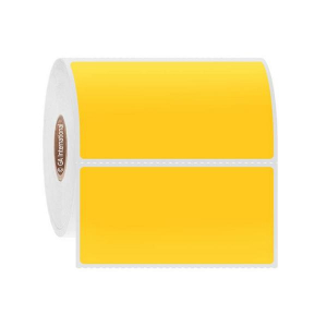 LabTAG FJT-101C1-1YE Permanent FreezerTAG - Deep-Freeze Labels for Thermal-Transfer Barcode Printers 3" x 1.5", Yellow 1 Inch Core