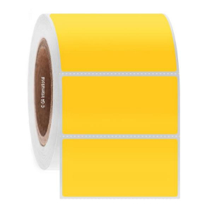 LabTAG FJT-101C3-2YE Permanent FreezerTAG - Deep-Freeze Labels for Thermal-Transfer Barcode Printers 3" x 1.5", Yellow 3 Inch Core