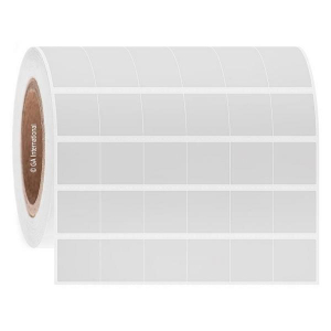 LabTAG FJT-102C3-5WH Permanent FreezerTAG - Deep-Freeze Labels for Thermal-Transfer Barcode Printers 1" x 1", White 3 Inch Core