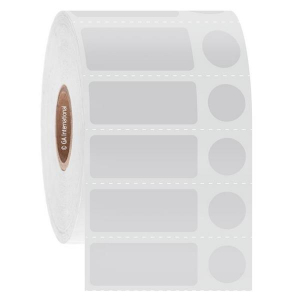 LabTAG FJT-158C1-2WH Permanent FreezerTAG - Deep-Freeze Labels for Thermal-Transfer Barcode Printers 1.25 x 0.5" + 0.437", White 1 Inch Core