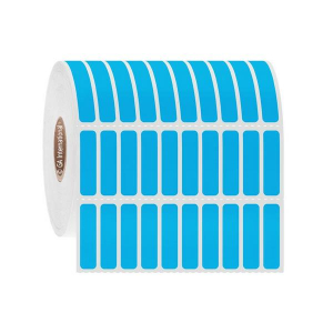 LabTAG FJT-164C1-10BL Permanent FreezerTAG - Deep-Freeze Labels for Thermal-Transfer Barcode Printers 0.25" x 1", Blue, 1" Core