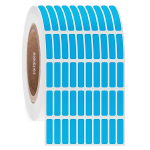 LabTAG FJT-164C3-10BL Permanent FreezerTAG - Deep-Freeze Labels for Thermal-Transfer Barcode Printers 0.25" x 1", Blue, 3" Core