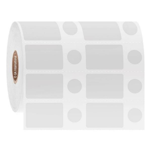 LabTAG FJT-170C1-4WH Permanent FreezerTAG - Deep-Freeze Labels for Thermal-Transfer Barcode Printers 1.125 x 0.75 + 0.437, White 1 Inch Core