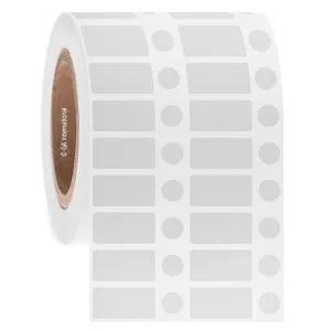 LabTAG FJT-171C3-8WH Permanent FreezerTAG - Deep-Freeze Labels for Thermal-Transfer Barcode Printers 1.25 x 0.625 + 0.4375, White 3 Inch Core