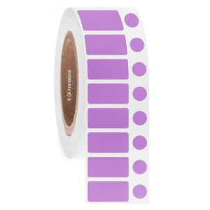 LabTAG FJT-172C3-4VI Permanent FreezerTAG - Deep-Freeze Labels for Thermal-Transfer Barcode Printers 1.25 x 0.625 + 0.4375, Violet 3 Inch Core