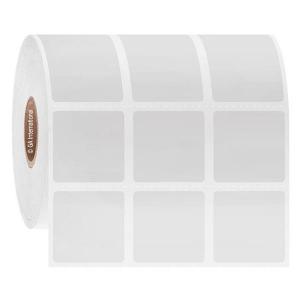 LabTAG FJT-174C1-6WH Permanent FreezerTAG - Deep-Freeze Labels for Thermal-Transfer Barcode Printers 1" x 1", White, 1" Core