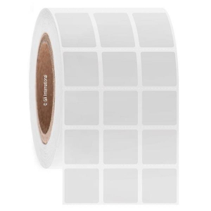 LabTAG FJT-174C3-10WH Permanent FreezerTAG - Deep-Freeze Labels for Thermal-Transfer Barcode Printers 1" x 1", White, 3" Core