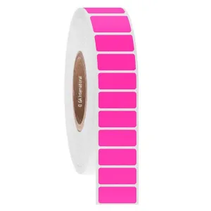 LabTAG FJT-1C3-3PI Permanent FreezerTAG - Deep-Freeze Labels for Thermal-Transfer Barcode Printers 1" x 0.438", Pink 3 Inch Core