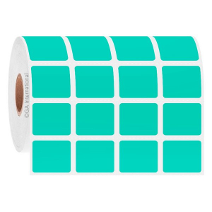 LabTAG FJT-201C1-2.5GS Permanent FreezerTAG - Deep-Freeze Labels for Thermal-Transfer Barcode Printers 0.9" x 0.75", Green 1 Inch Core