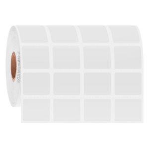 LabTAG FJT-201C1-2.5WH Permanent FreezerTAG - Deep-Freeze Labels for Thermal-Transfer Barcode Printers 0.9" x 0.75", White, 1" Core