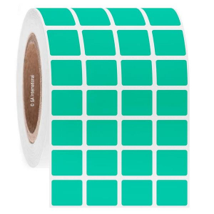 LabTAG FJT-201C3-4GS Permanent FreezerTAG - Deep-Freeze Labels for Thermal-Transfer Barcode Printers 0.9" x 0.75", Green 3 Inch Core