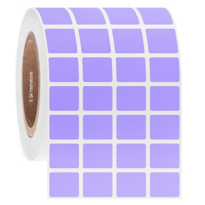 LabTAG FJT-201C3-4LA Permanent FreezerTAG - Deep-Freeze Labels for Thermal-Transfer Barcode Printers 0.9" x 0.75", Lavender, 3" Core