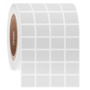 LabTAG FJT-201C3-4WH Permanent FreezerTAG - Deep-Freeze Labels for Thermal-Transfer Barcode Printers 0.9" x 0.75", White, 3" Core