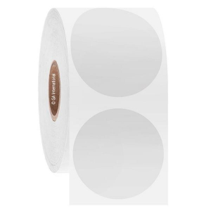 LabTAG FJT-202NPC1-1WH Permanent FreezerTAG - Deep-Freeze Labels for Thermal-Transfer Barcode Printers 1.5"/ 38.1mm (circle), White, 1" Core