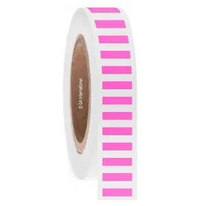 LabTAG FJT-213NPC3-10PI Permanent FreezerTAG - Deep-Freeze Labels for Thermal-Transfer Barcode Printers 0.75" x 0.2", Pink 3 Inch Core
