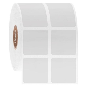 LabTAG FJT-222C1-2WH Permanent FreezerTAG - Deep-Freeze Labels for Thermal-Transfer Barcode Printers 1" x 1", White, 1" Core