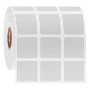 LabTAG FJT-234C1-6WH Permanent FreezerTAG - Deep-Freeze Labels for Thermal-Transfer Barcode Printers 0.875" x 0.875", White, 1" Core