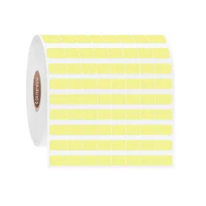 LabTAG FJT-269C1-2LYE PCR-TAG - Deep-Freeze Labels for High-Profile PCR Tube Strips 3" x 0.25", Light Yellow, 1" Core