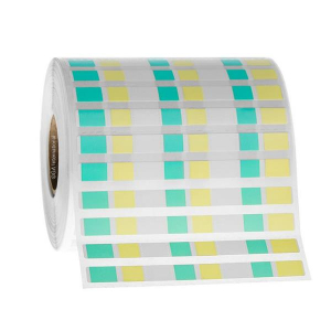 LabTAG FJT-269C1-2MC1 PCR-TAG - Deep-Freeze Labels for High-Profile PCR Tube Strips 3" x 0.25", White, Light Yellow, Light Mint 1 Inch Core