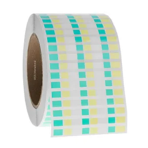 LabTAG FJT-269C3-4MC1 PCR-TAG - Deep-Freeze Labels for High-Profile PCR Tube Strips 3" x 0.25", White, Light Yellow, Light Mint 1 Inch Core