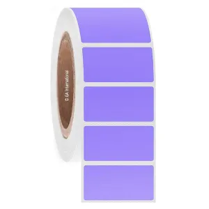 LabTAG FJT-28C3-2LA Permanent FreezerTAG - Deep-Freeze Labels for Thermal-Transfer Barcode Printers 2" x 1", Lavender 3 Inch Core