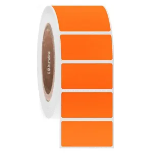 LabTAG FJT-28C3-2OR Permanent FreezerTAG - Deep-Freeze Labels for Thermal-Transfer Barcode Printers 2" x 1", Orange 3 Inch Core