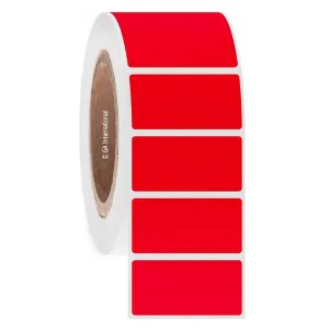 LabTAG FJT-28C3-2RE Permanent FreezerTAG - Deep-Freeze Labels for Thermal-Transfer Barcode Printers 2" x 1", Red 3 Inch Core