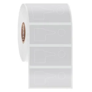 LabTAG FJT-292C1-2WH Permanent FreezerTAG - Deep-Freeze Barcode Labels for 1.5 ml Microcentrifuge Tubes 0.98 x 0.59 in + 0.33 in, White 1 Inch Core