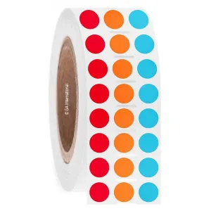 LabTAG FJT-293NOTC3-6MC2 Permanent FreezerTAG - Deep-Freeze Labels for Thermal-Transfer Barcode Printers 0.5" (3 across), Multicolor2 3 Inch Core