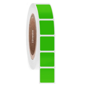 LabTAG FJT-29C3-3GA Permanent FreezerTAG - Deep-Freeze Labels for Thermal-Transfer Barcode Printers 1" x 1", Green Apple 3 Inch Core