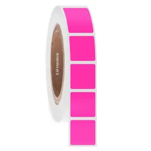 LabTAG FJT-29C3-3PI Permanent FreezerTAG - Deep-Freeze Labels for Thermal-Transfer Barcode Printers 1" x 1", Pink 3 Inch Core