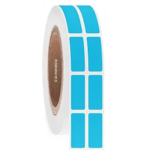 LabTAG FJT-34C3-2BL Permanent FreezerTAG - Deep-Freeze Labels for Thermal-Transfer Barcode Printers 0.5" x 1.25", Blue, 3" Core