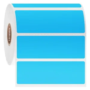 LabTAG FJT-36C1-1BL Permanent FreezerTAG - Deep-Freeze Labels for Thermal-Transfer Barcode Printers 3" x 1", Blue 1 Inch Core