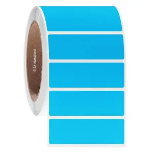 LabTAG FJT-36C3-1BL Permanent FreezerTAG - Deep-Freeze Labels for Thermal-Transfer Barcode Printers 3" x 1", Blue 3 Inch Core