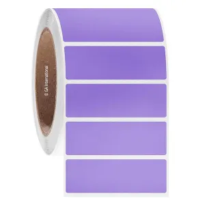 LabTAG FJT-36C3-1LA Permanent FreezerTAG - Deep-Freeze Labels for Thermal-Transfer Barcode Printers 3" x 1", Lavender 3 Inch Core