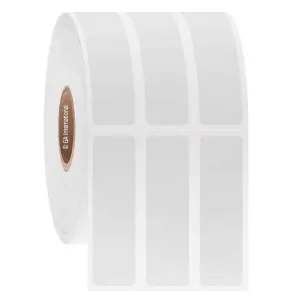 LabTAG FJT-515C1-3WH Permanent FreezerTAG - Deep-Freeze Labels for Thermal-Transfer Barcode Printers 0.5" x 1.75", White, 1" Core