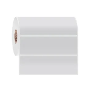 LabTAG FJT-518C1-1WH Permanent FreezerTAG - Deep-Freeze Labels for Thermal-Transfer Barcode Printers 4" x 1.25", White 1 Inch Core