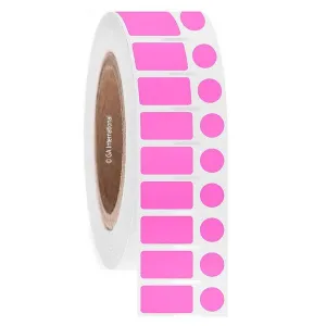 LabTAG FJT-52NOTC3-4PI Permanent FreezerTAG - Deep-Freeze Labels for Thermal-Transfer Barcode Printers 0.94 x 0.5 in + 0.437 in, Pink 3 Inch Core