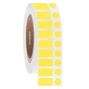 LabTAG FJT-52NOTC3-4YE Permanent FreezerTAG - Deep-Freeze Labels for Thermal-Transfer Barcode Printers 0.94 x 0.5 in + 0.437 in, Yellow 3 Inch Core