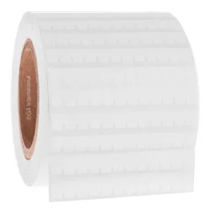 LabTAG FJT-557C3-2WH IDenti-PCR Thermal-Transfer Printable Barcode Labels for Divisible PCR Microplates 4.25" x 0.47", White 3 Inch Core