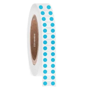 LabTAG FJT-59NPNOTC3-2BL Permanent FreezerTAG - Deep-Freeze Labels for Thermal-Transfer Barcode Printers 0.25", Blue, 3" Core