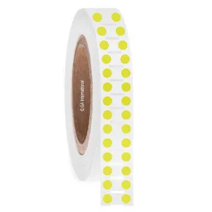 LabTAG FJT-59NPNOTC3-2LE Permanent FreezerTAG - Deep-Freeze Labels for Thermal-Transfer Barcode Printers 0.25", Lemon, 3" Core