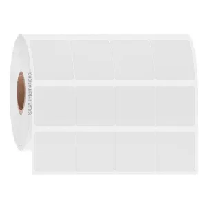 LabTAG FTT-125C1-4WH XyliTUFF - Extended Exposure Xylene & Chemical-Resistant Labels 0.9375" x 0.9375", White 1 Inch Core