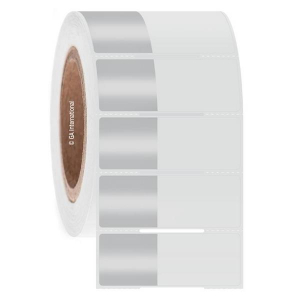 LabTAG HBTT-303NOTC3-1SI Cryo-WrapTAG - Wrap-Around Cryogenic Thermal-Transfer Labels 1.125 x 1 in + 1.595 in wrap, Silver + Transparent 3 Inch Core