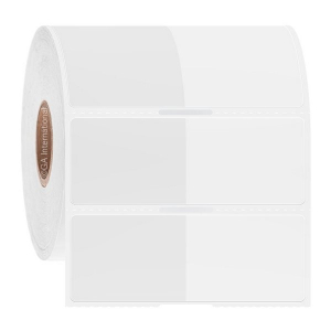 LabTAG HBTT-308NOTC1-1WH Cryo-WrapTAG - Wrap-Around Cryogenic Thermal-Transfer Labels 1.34 x 1 in + 1.38 in wrap, White + Transparent 1 Inch Core