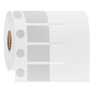 LabTAG JBTTA-1NOTC1-2WH Cryo-WrapTAG - Wrap-Around Cryogenic Thermal-Transfer Labels 0.375 + 1 x 0.75 in + 1.75 wrap, White + Transparent 1 Inch Core