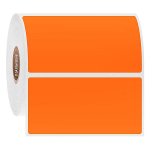 LabTAG JTTA-101C1-1OR NitroTAG - Cryogenic Barcode Labels for Liquid Nitrogen Storage 3" x 1.5" / 76mm x 38.1mm, Orange, 1" Core