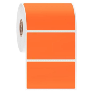 LabTAG JTTA-181C1-1OR NitroTAG - Cryogenic Barcode Labels for Liquid Nitrogen Storage 2.75" x 1.5" / 70mm x 40mm, Orange, 1" Core